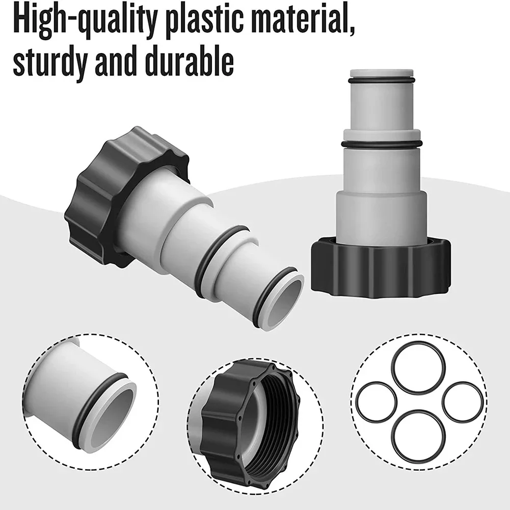 Replacement Hose Adapter A W/Collar For Threaded Connection Pumps For Plunger Valve Pool Drain Swimming Pool Intex Fit ARU 1PC