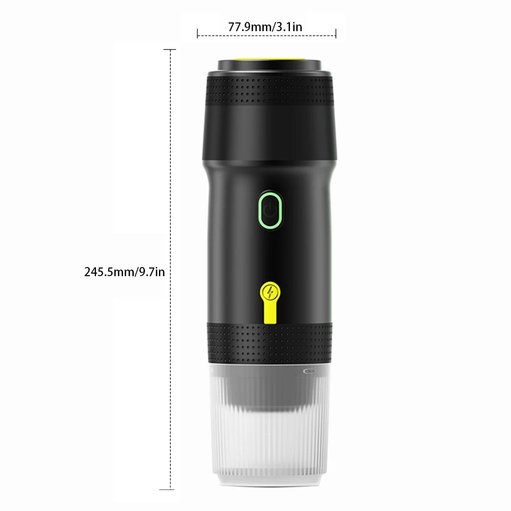 USB Portable Coffee Maker Time Saving Electric Espressoes Maker 3 In 1 Wireless Multipurpose Coffee Machine Indoor Outdoor