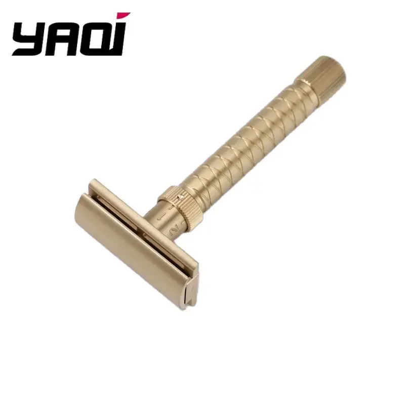 야치 100% 황동 소재 조절 가능 더 파이널 컷 - 황동 V2 안전 면도기