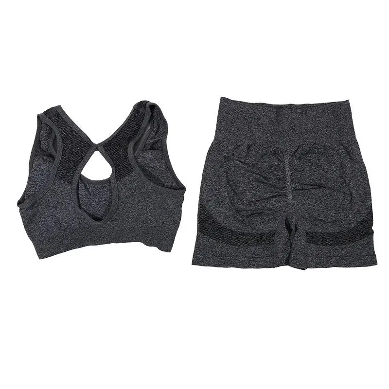 Womens Yoga Set - Fitness Vest  Shorts for Running and Workouts