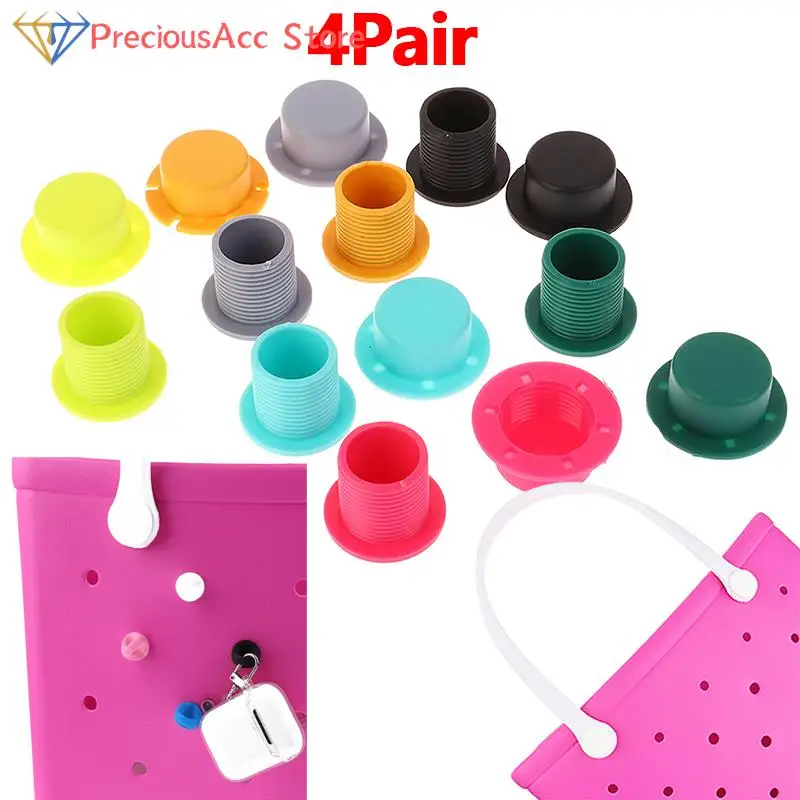 

8pcs Bogg Bags Accessories Nuts Multi-colored Insert Plastic Buckle Bogg Handle Accessories DIY Bag Strap