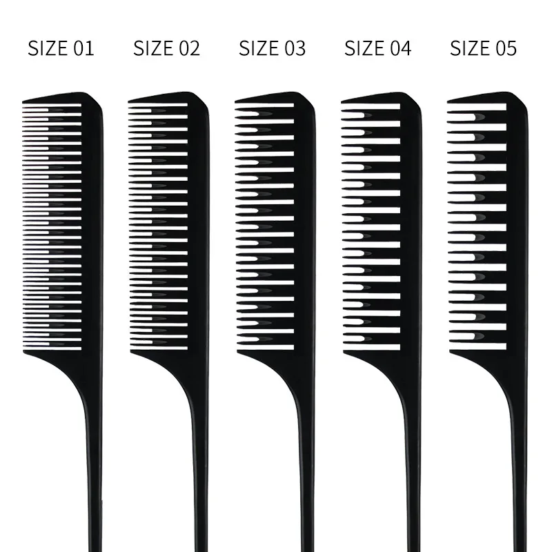 Hairdressing Comb Plastic Pointedtail Comb Hair Salon Professional