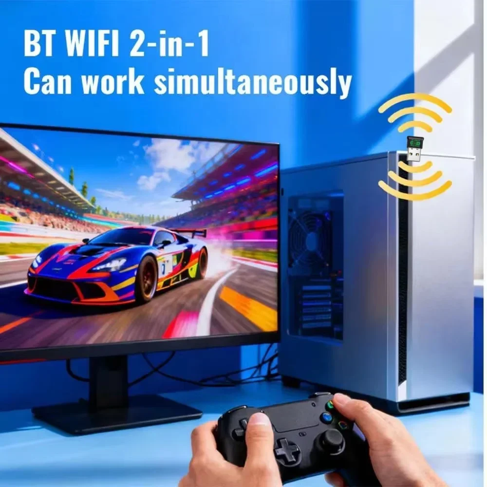 AX900 USB WiFi 6 블루투스 5.4 어댑터 2in1 동글 듀얼 밴드 2.4G & 5GHz USB 네트워크 무선 Wlan 수신기