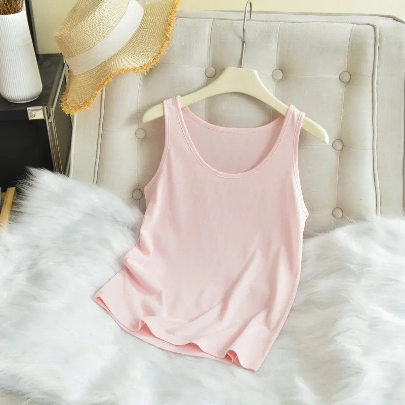 ตัวเลือกสินค้า เสื้อ Tank Top ผ้าฝ้ายลินิน ใส่สบาย ดีไซน์เรียบหรู