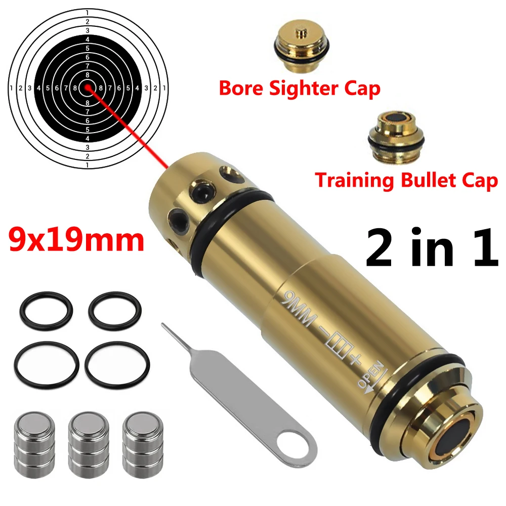 Luger Laser Training Bullet, 9x19mm, 9mm Para Laser Bullet, Cartouche laser  pour l'entraînement au feu