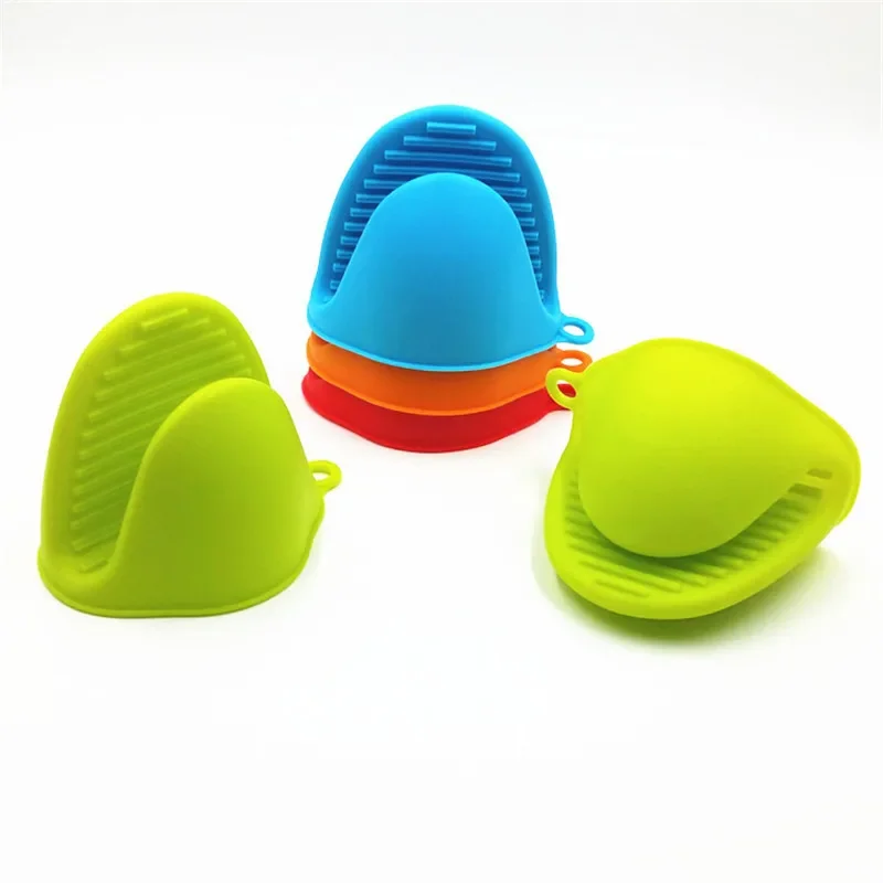 Silicone Heat Resistant Gloves Clips Insulation Non Stick Anti-slip Pot Bowel Holder Clip Cooking Baking Oven Mitts 1Pc silicone oven mitts kitchen gloves silicone oven gloves silicone oven protector