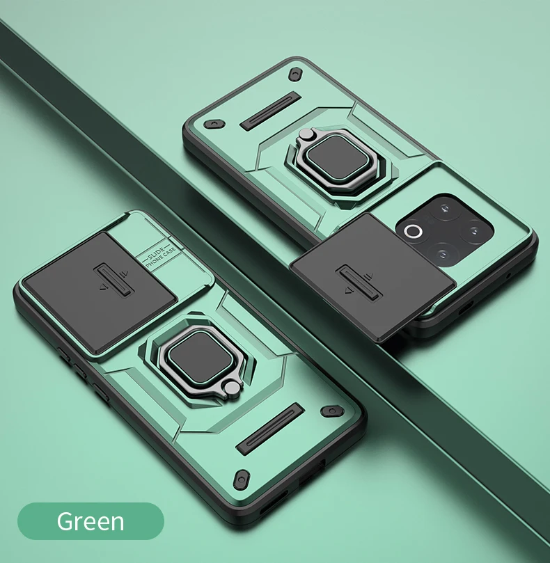 Shockproof Armor Case with Magnetic Stand and Ring Holder