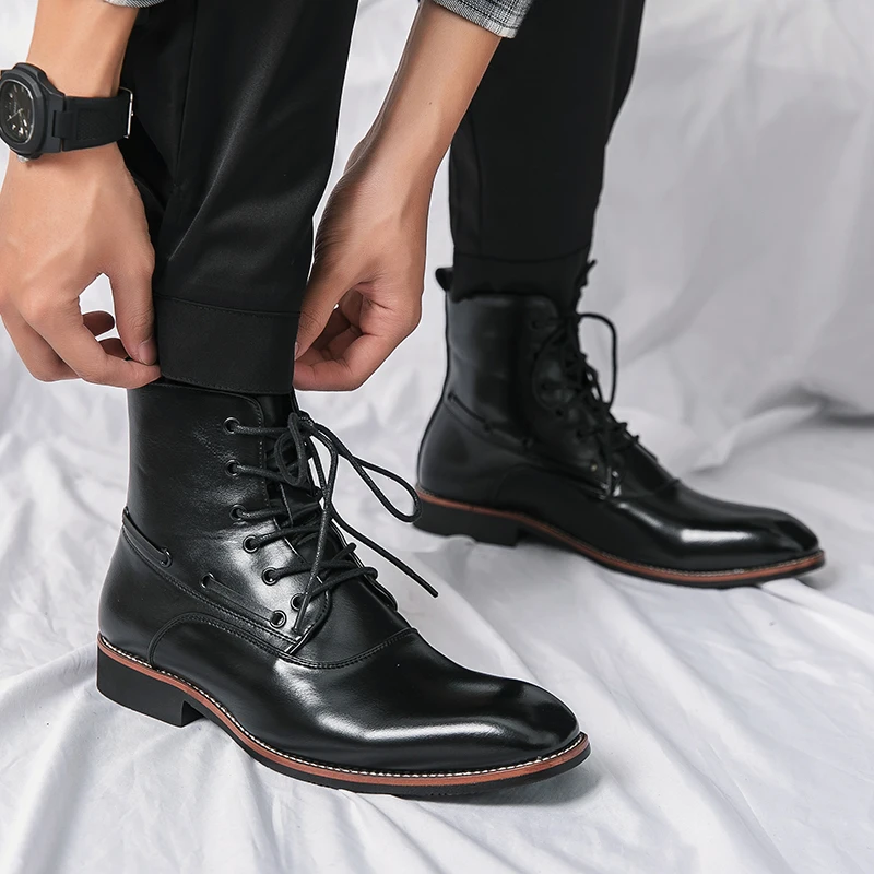 

Men's Shoes Comfortable Mens Casual Shoes High-quality Business Leather Shoes New Fashionable Formal Shoes Non-slip Office Shoes