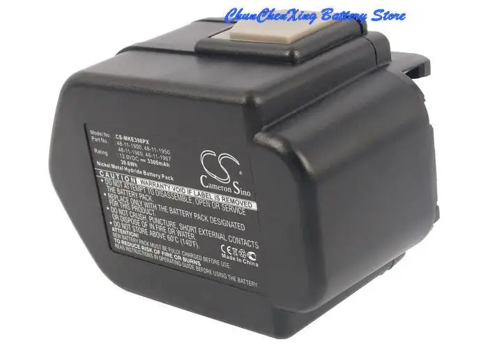 

Cameron Sino 3300mAh Battery for AEG BDSE 12T,B12T,BEST 12X,SB2E 12,WBE2E 12,for Atlas Copco PAD12 ,LokTor S12TX,LokTor S12P