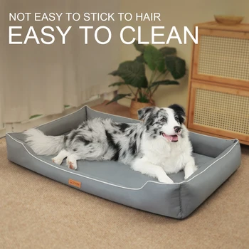 Winter Dog Beds for Small Dogs Washable, Rectangle Dog Bed, Warming Soft Calming Sleeping Puppy Bed with Anti-Slip Bottom