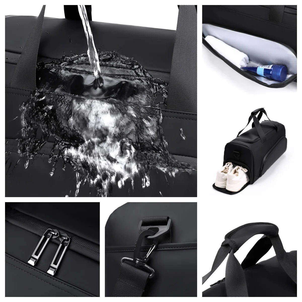Spacious Multi-Compartment Travel Duffel with Shoe Storage