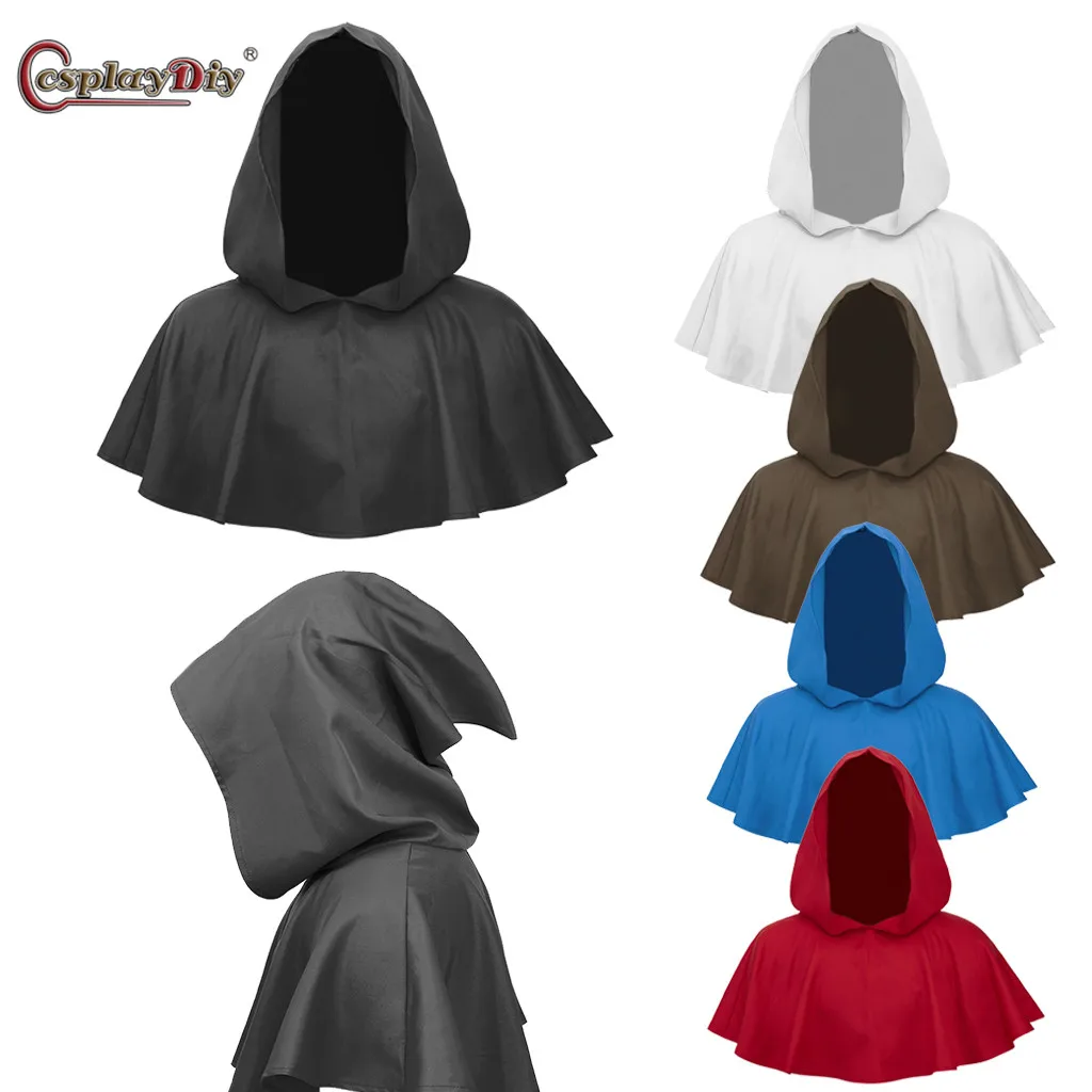 

Cosplaydiy средневековая накидка, Ренессанс, викторианские рыцари, волшебник, капюшон, костюм, монах, халаты с капюшоном, накидка на Хэллоуин, смерти, унисекс