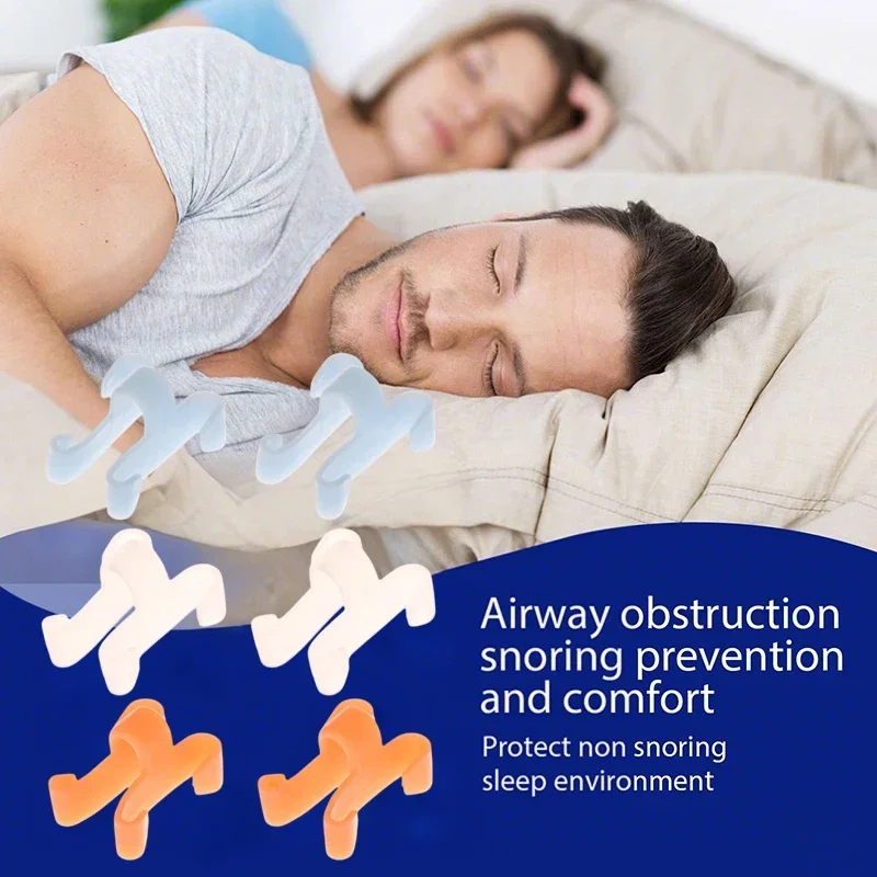 4/8Pcs Reusable Snoring Device Enjoy A Peaceful Night Sleep Anti Snoring Breathe Easy Sleep Aid Nose Clip Nasal Dilators Device