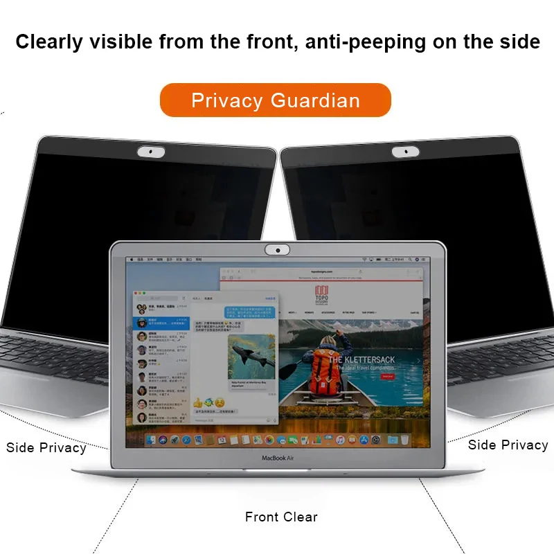 Magnetic Laptop Privacy Filter For MacBook Pro 13 compatible Macbook Air 13 Screen Protectors Film Removable