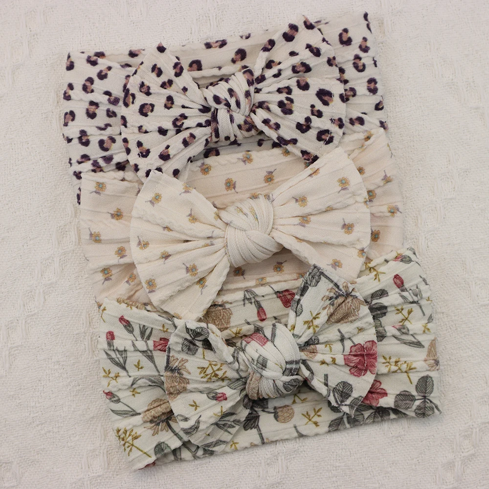 3 Pz/set Fasce Per Neonata Lotto Archi Fascia Per Capelli Neonato Regalo Fasce Elastiche Per Capelli Per Bambini Turbante Per Bambini Accessori Per Capelli Infantili 2