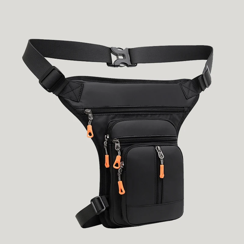 Suitable for both men and women, motorcycle leg side crossbody bag, tactical rider riding bag, waist bag