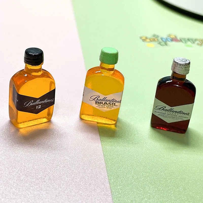 112 Dollhouse Whiskey And Foreign Wine Miniature Food Play Wine Bottle
