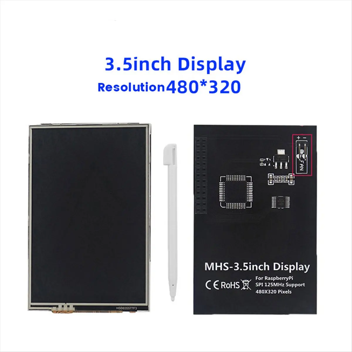 A10I 3.5인치 RPI 디스플레이 터치스크린 480X320 5 5B 60 프레임 TFT LCD 모듈 스크린 디스플레이 터치펜 포함