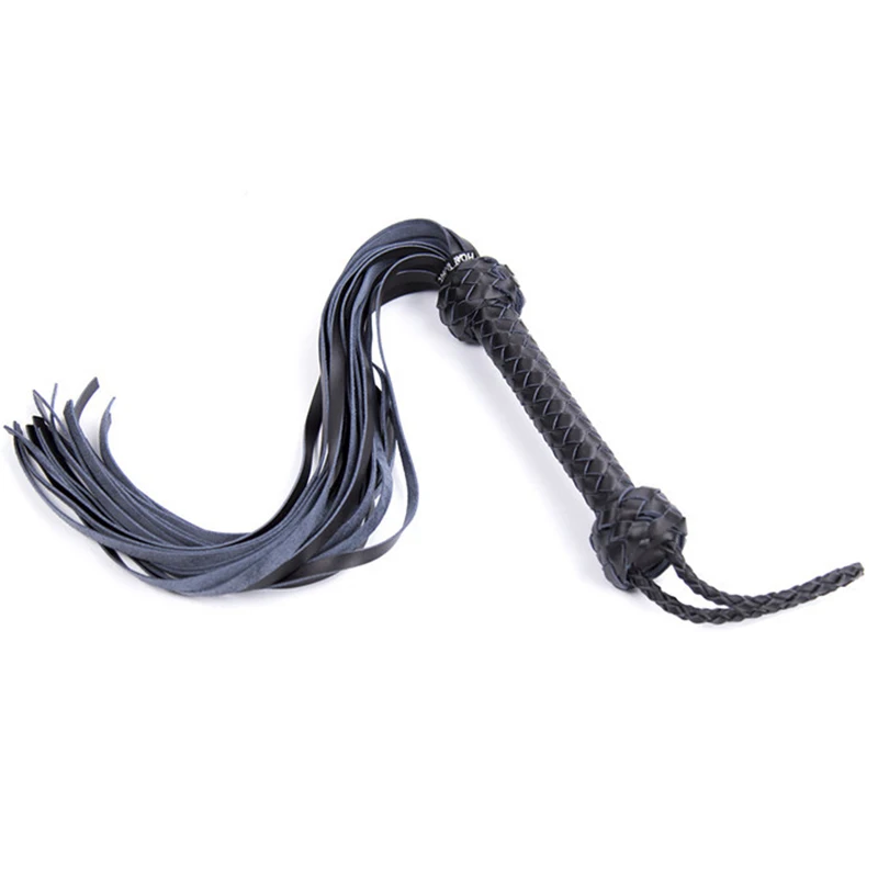 71CM Genuine Leather Tassel Horse Whip With Handle Equestrian Whips