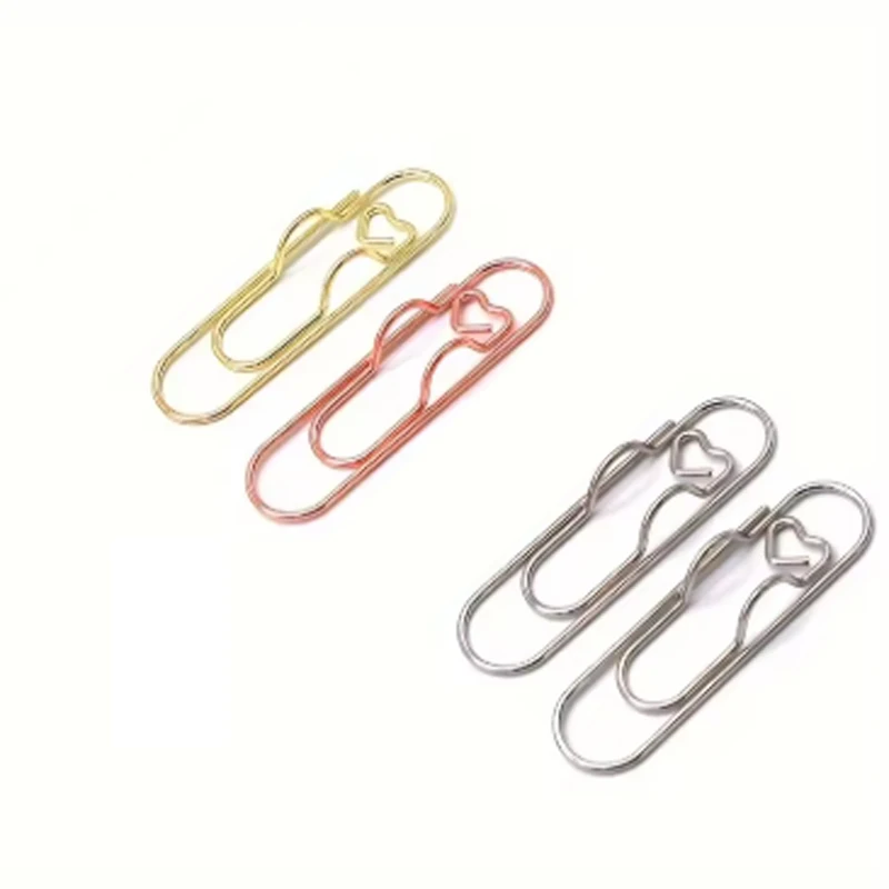 4가지 기능의 펜 클립, 펜 걸이, 사랑스러운 종이 클립, 펜 버튼, 노트북 액세서리, 고정식 펜 클립