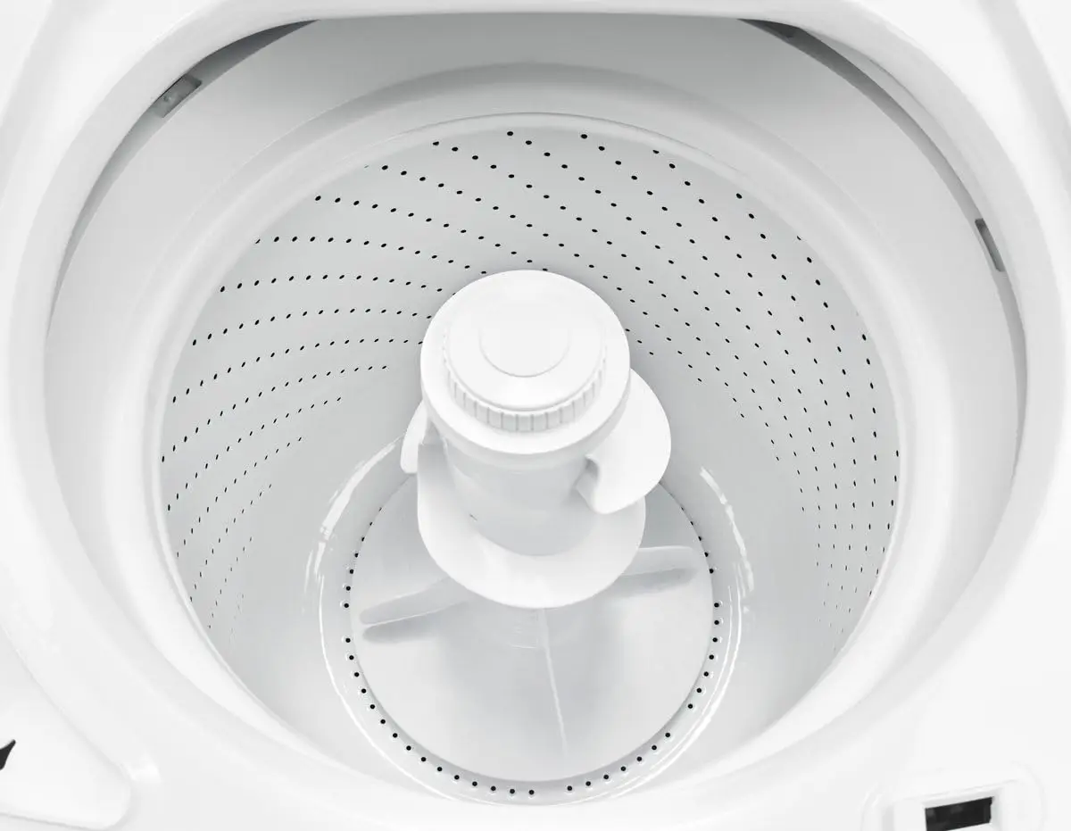 Top-Load Washer with Dual Action Agitator, Stainless Steel Top Loader Laundry Washing Machine, 3.5 cu. ft. Capacity White 4