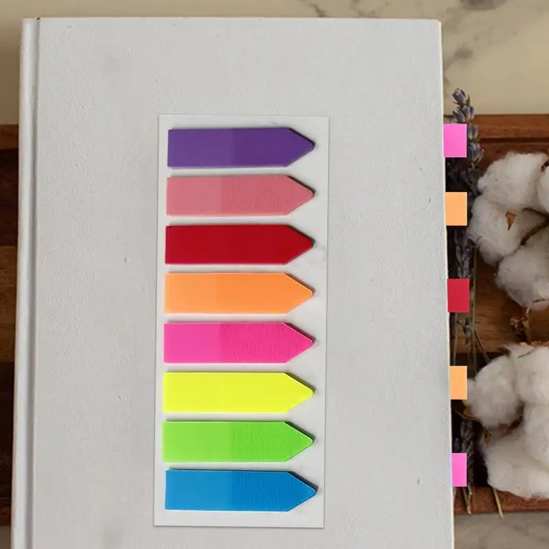 Fluorescent Page Markers Sticky Tabs Set