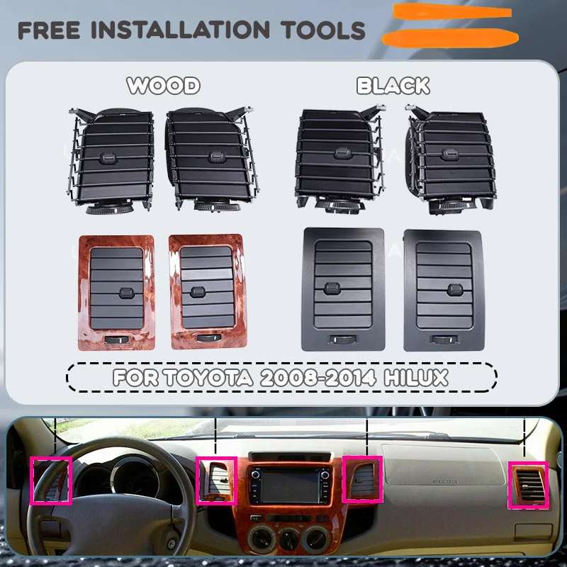 Toyota HILUX Interior Dashboard Air Vent Grille Frame Kit