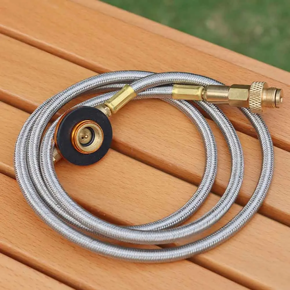 Pezzo di raccordo per tubo flessibile filettato in acciaio inossidabile ad alta pressione per propano, tubo di prolunga, accessori per barbecue e forn | Leroy Merlin