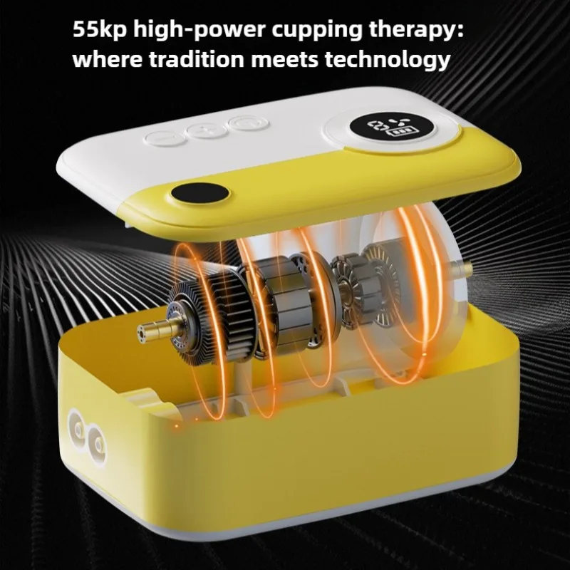 12Cans Electric Gua Sha Scraping Massager Negative Pressure Suction 9 Gear Adjustment Anti Cellulite Vacuum Cans