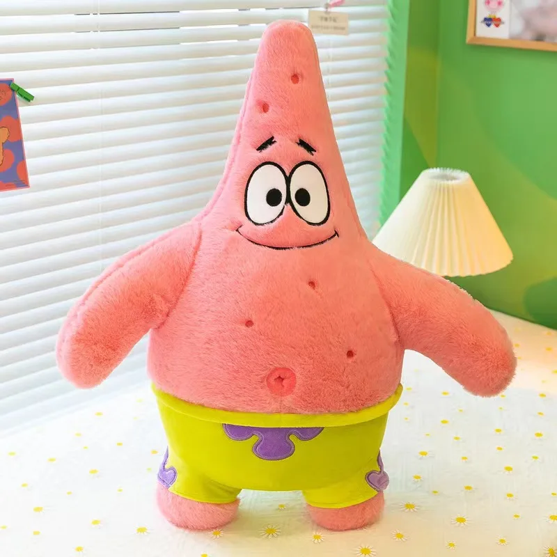 Muñeco de peluche Bob Esponja de 35 a 100 cm, Patricio Estrella, juguete de dibujos animados de anime, colección de peluche suave y adorable, regalo de cumpleaños para niños