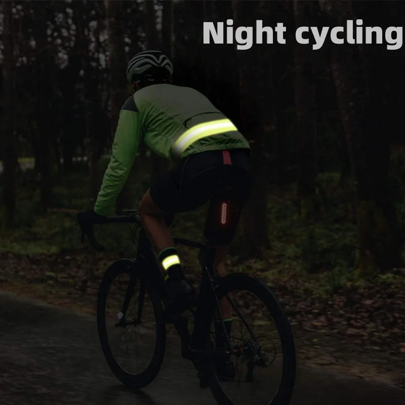 Reflective Adjustable Cycling Belt for Night Safety