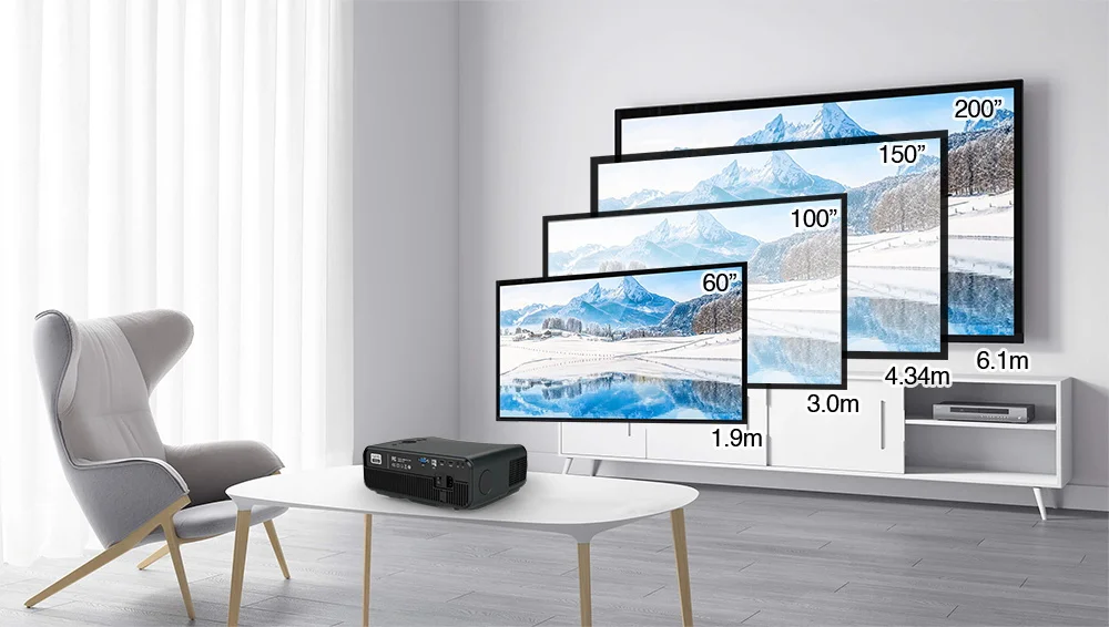 samsung projector CAIWEI A12AB Home Projector Android 1080P Native Resolution 10000:1 Contrast Ratio Miracast Led Movie Projector Video Beamer wifi projector