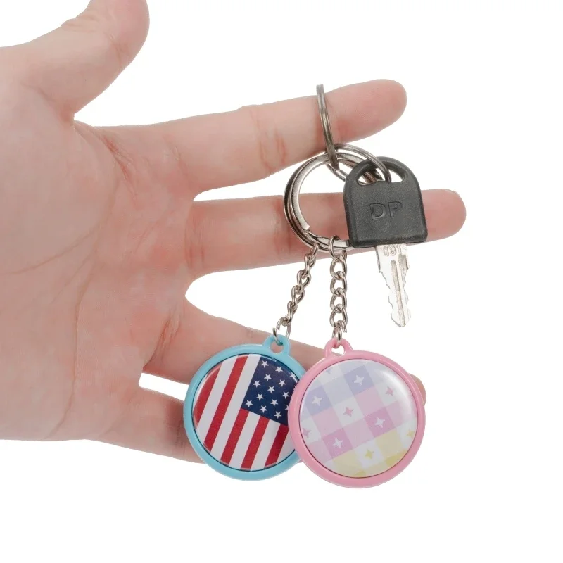 Badge Machine Key Chain Parts 50Pcs/set