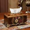 Resin Tissue Box, Exquisite, Hotel Carved, Car, Office Decoration, Home, Desktop Napkin Holder 1