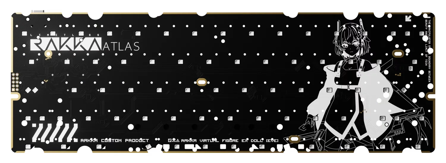 RAKKA 60 ATLAS HE キーボード PCB フォームセット ホール効果