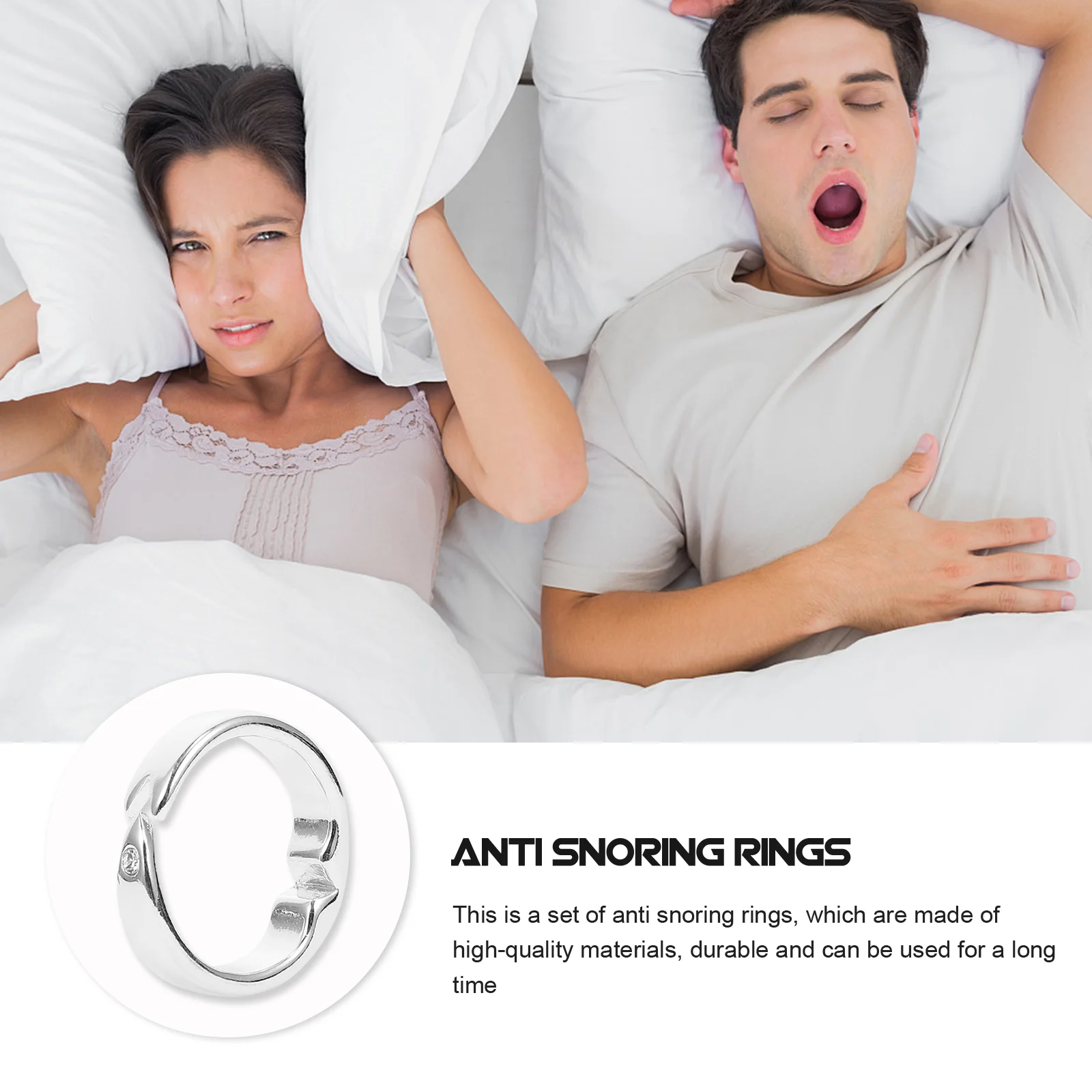 Magnet Exquisite The to Open Finer Decor Sleep Silver Finger Rings