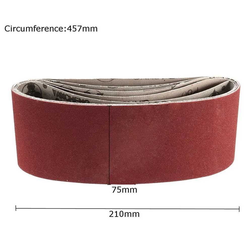 

Durable High Quality Sanding Belt Kits Machinery Metal Mixed Reddish Brown Resin Emery Cloth Tools Wood 3\\\\\\\"X18\\\\\\\"