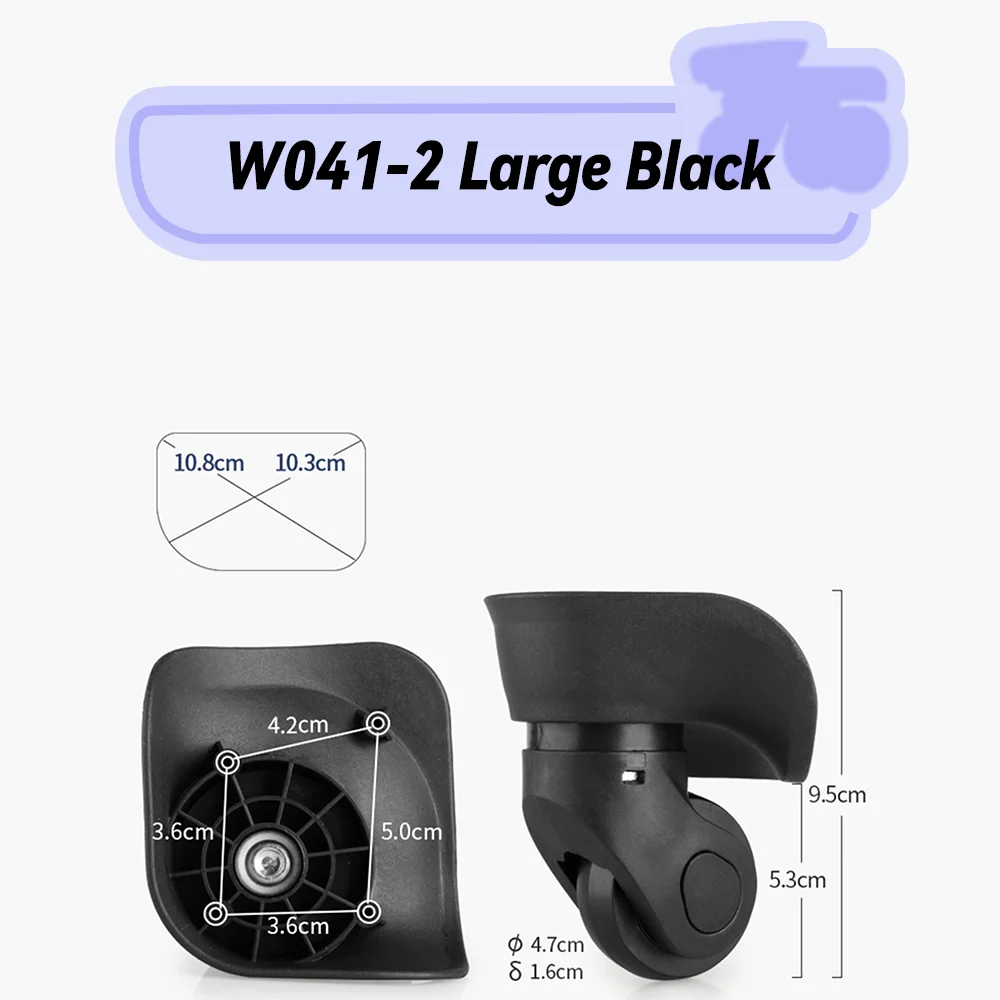 Suitable For Samsonite W041-2 Rotating Smooth Silent Shock Absorbing Wheel Accessories Universal Wheel Replacement Suitcase