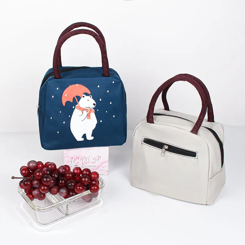 

New Arrive Insulated Lunch Bag Portable keep Food Safe warm Bag Cooler Working Multi-function launch Box school Can Customized