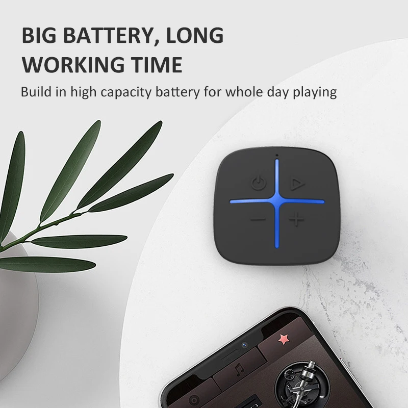 Bathroom Ipx4 waterproof bluetooth shower speaker plastic with suction cup