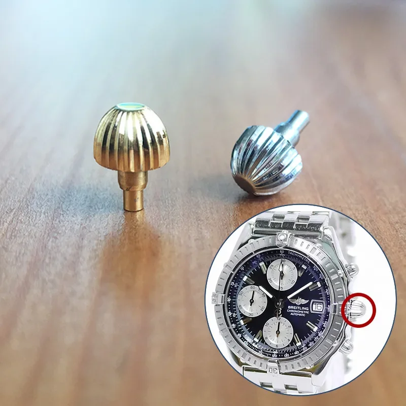 Corona Di Zucca Impermeabile In Acciaio Per Chronomat Breitling A13352/A147B45Pa 38Mm Strumenti Automatici Per Parti Di Orologi Blackbird