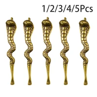 Retro Brass Ear Spoon Keychains Pendant Snake Ear Digging Tool Brass Key Ring Pendant Ear Pick Tool Reusable Ear Cleaner 1