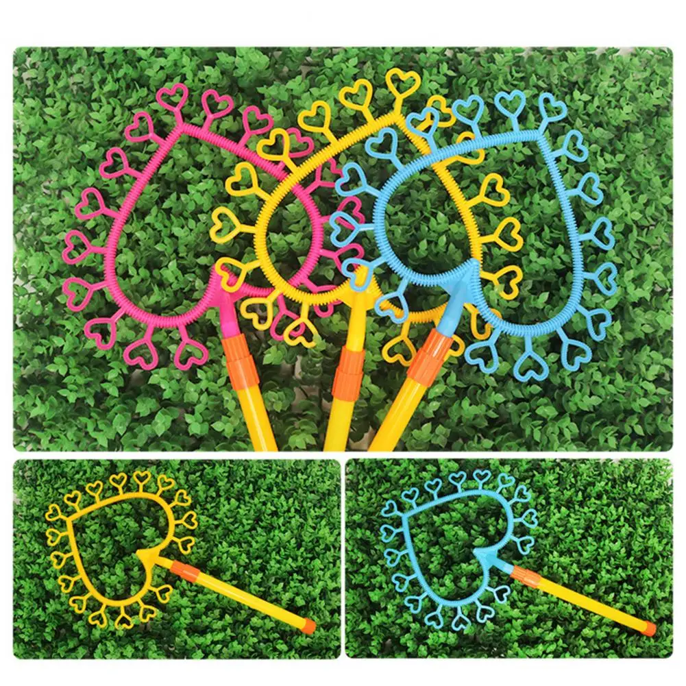 

Durable Small Heart Bubble Ring Bubble Blower Novel Entertainment