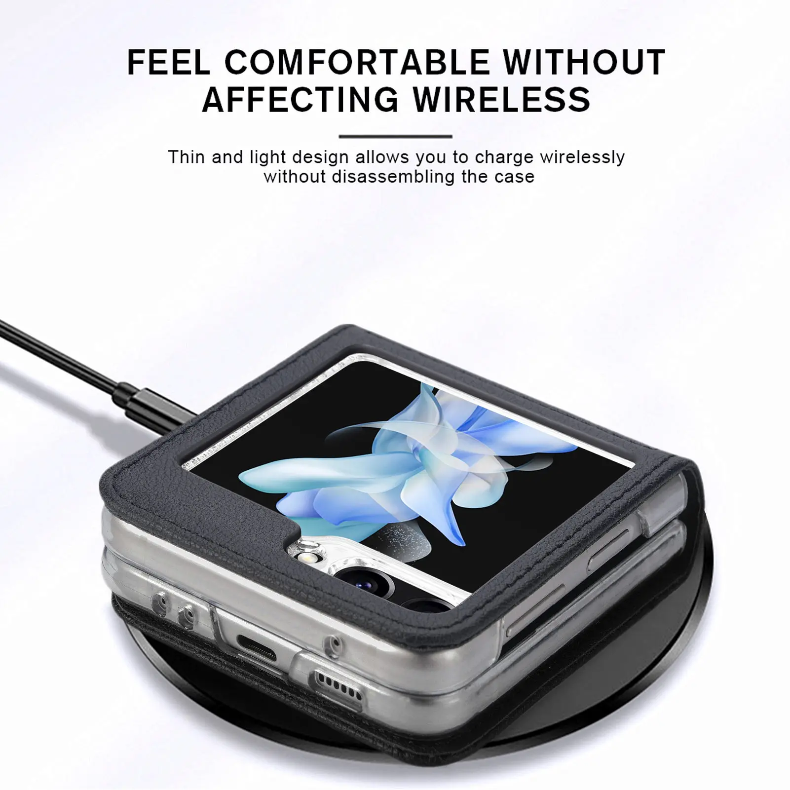 Portabl Card Holder Anti-knock Case for Samsung Galaxy Z Flip 8 7 6 5G Flip8 Flip7 fe Flip5 Flip3 Flip4 Flip6 Flip 5 4 3 Covers 3