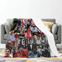 Charles Leclerc Monacan motorsports racing driver Collage Summer Blanket Thin Blanket Comforter Flannel Soft throw Blankets 2