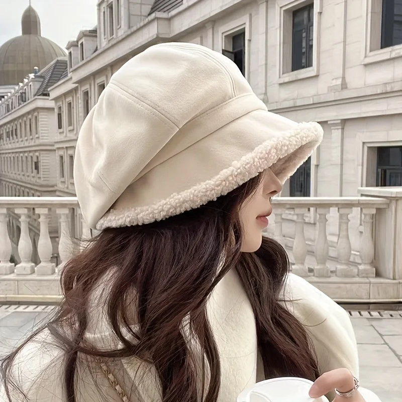 1PC Ladies' Beret with Ear Protection and Multifunctional Elastic Design, Suitable for Outdoor Activities and Cold Weather