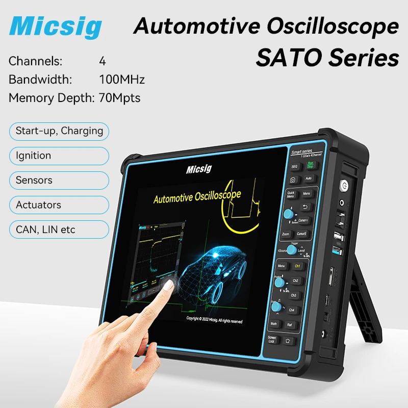 Micsig Automotive Oscilloscope Sato1004 100mhz Digital Handheld