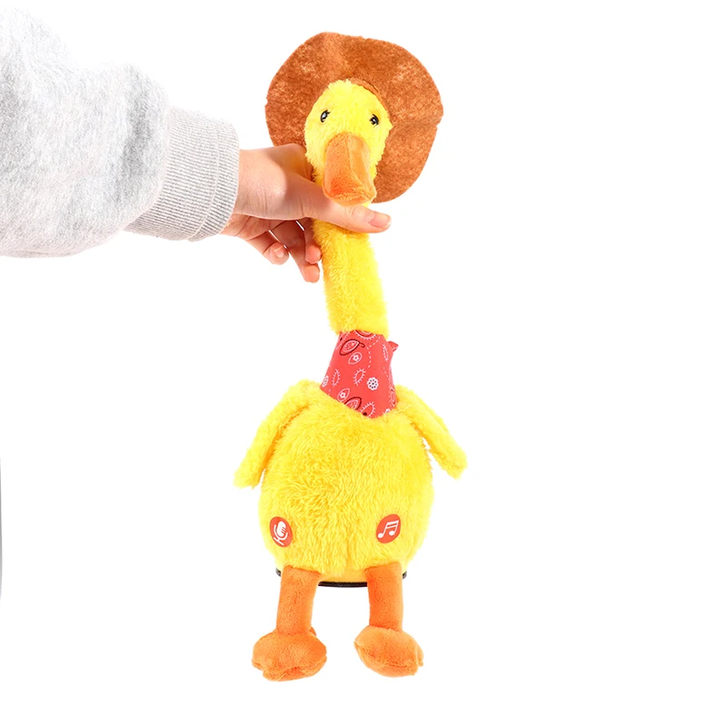 Juguetes de peluche electrónicos de pato bailarín