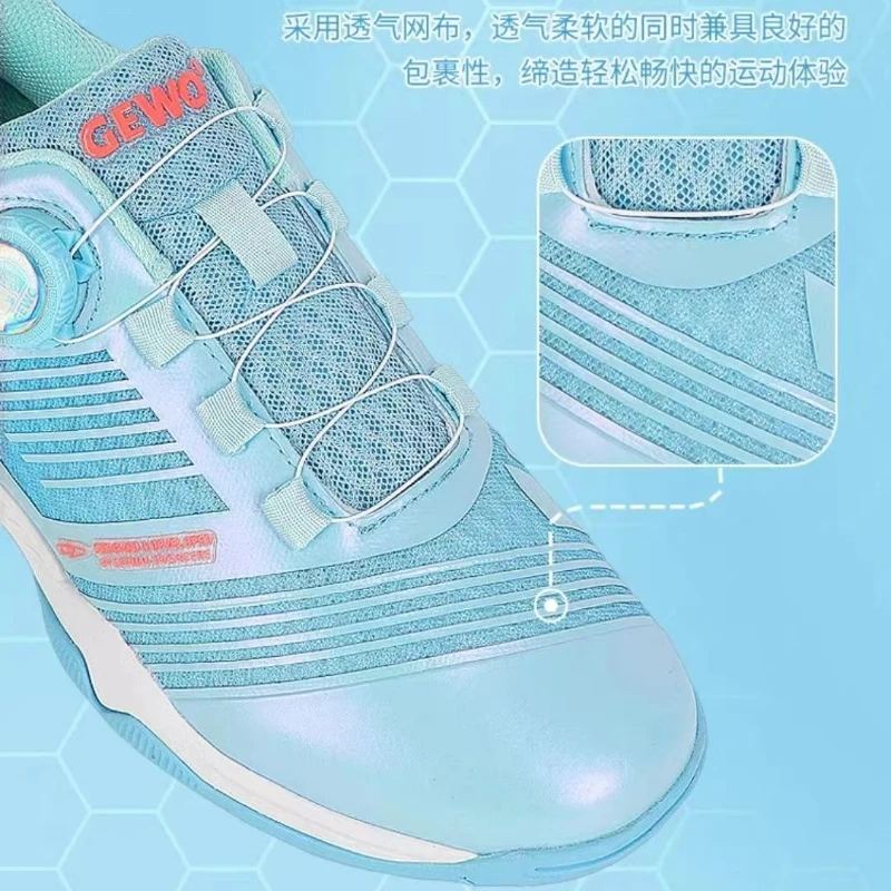 Hot Sale Badminton Shoes Men Women Quick Lacing Table Tennis Shoe Unisex Brand Designer Sport Sneakers Man