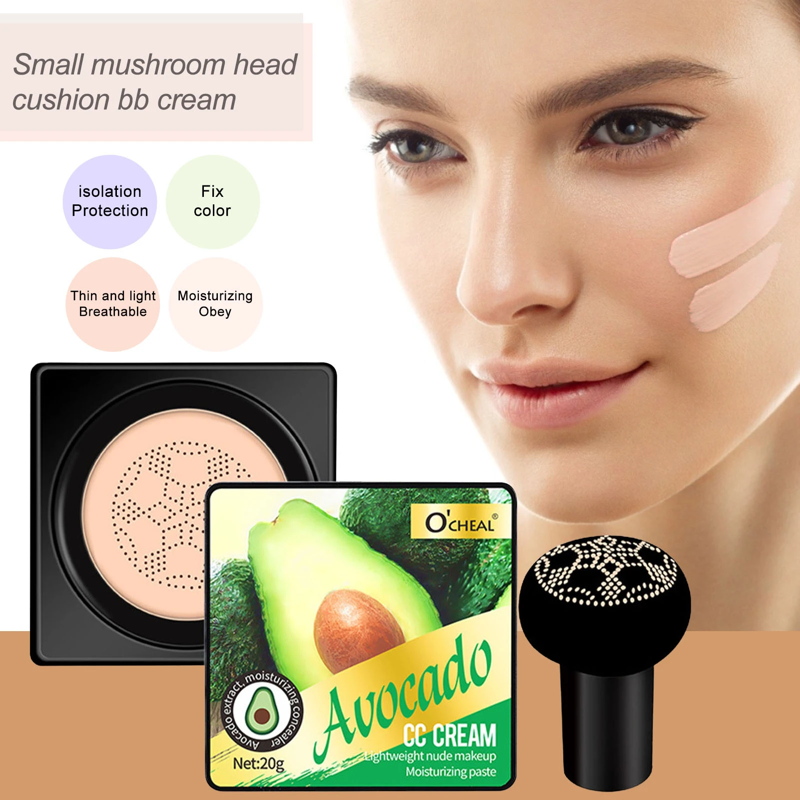 Air Cushion Bb Cream Thin Moisturizing Long Lasting Makeup Base Primer